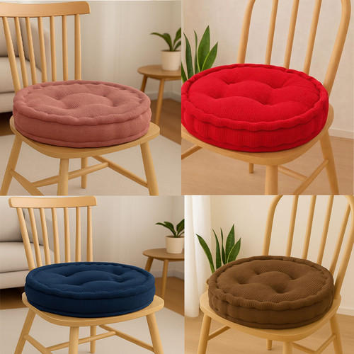 Fleece round chair cushion - round, pad